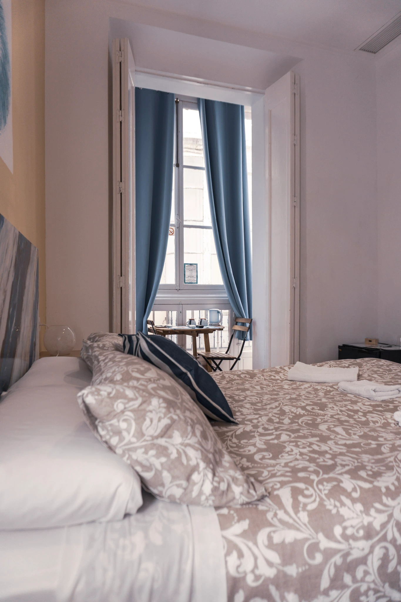 room with balcony and balcony seating