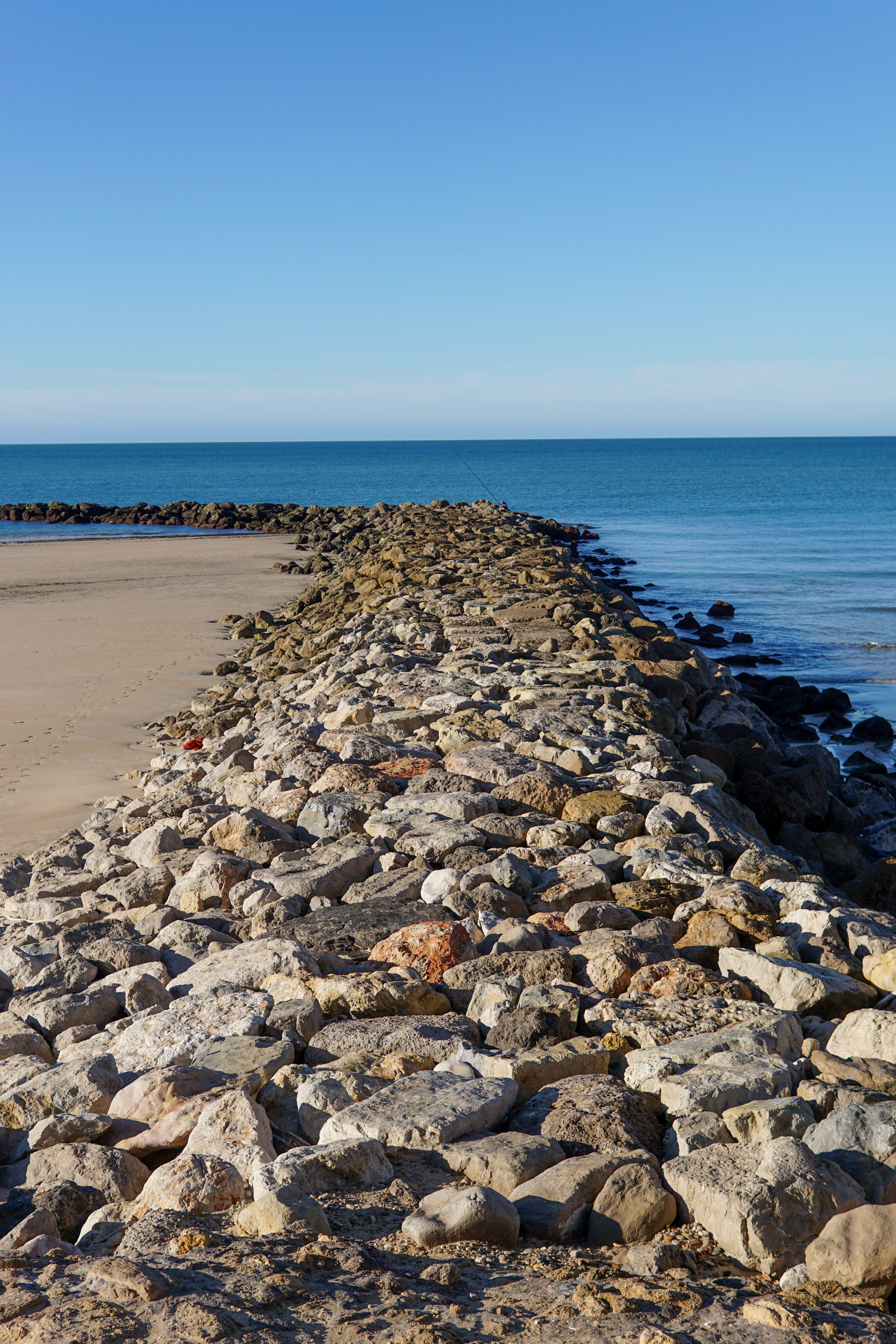 Stone path at playa victoria